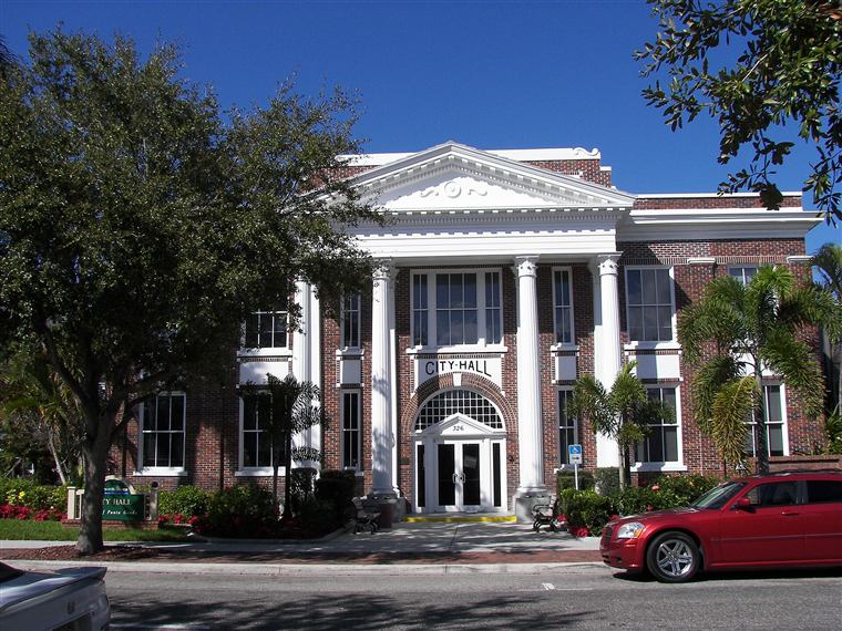 City Hall in the downtown