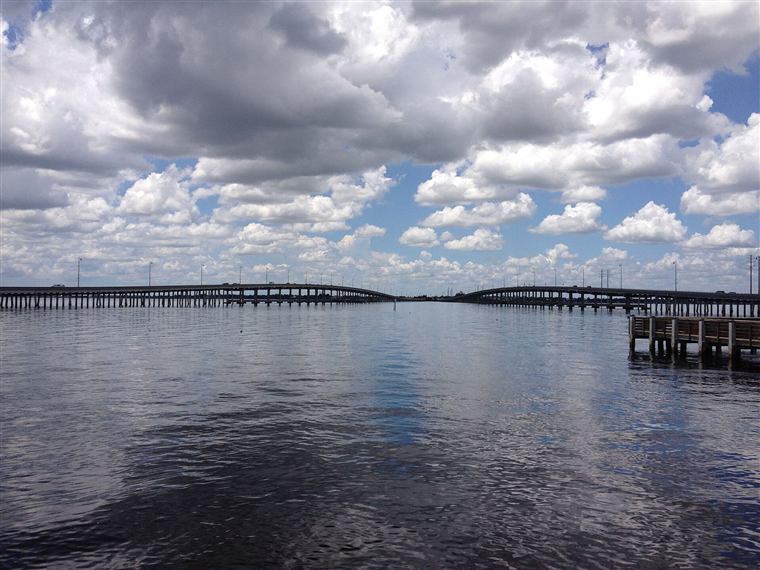 The bridges over Charlotte Harbor
