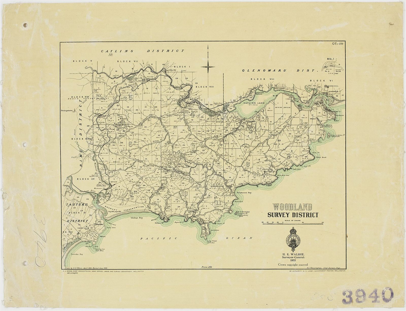 A recorded plat with subdivision lines